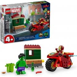 Klocki LEGO 76287 Iron Man z motocyklem i Hulk SUPER HEROES